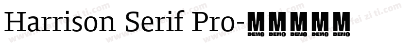 Harrison Serif Pro字体转换